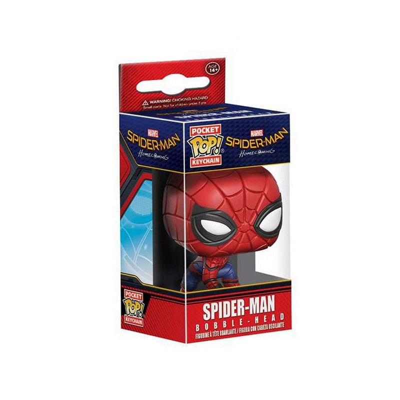 1pc Gantungan Kunci Funko POP Marvel Avengers 3 Spiderman Bahan PVC Untuk Koleksi / Hadiah