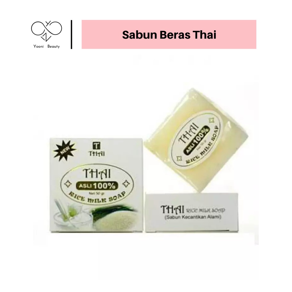Sabun Beras Thailand Original 100% & BPOM / Sabun Pemutih Murah Sabun Beras Thai