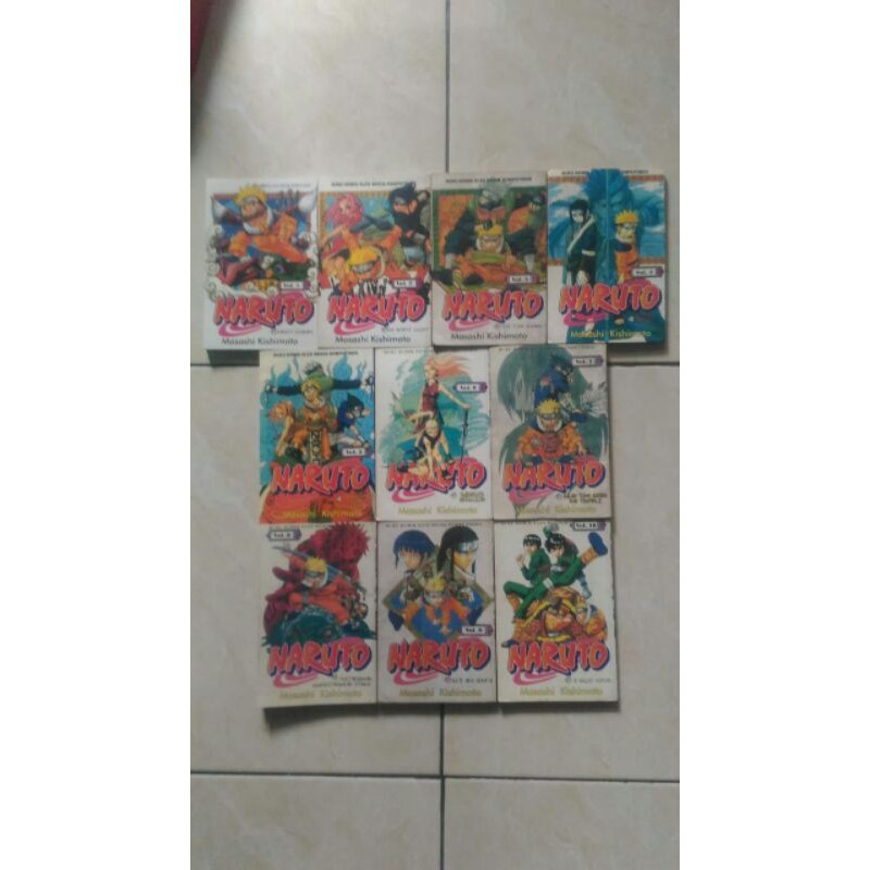 komik NARUTO vol. 1 - 10 sepaket