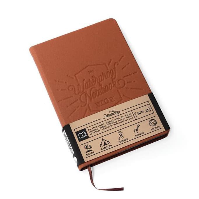 

Luckies Waterproof Notebook Buku Tulis Anti Air Premium Kulit Coklat Cococakesale88