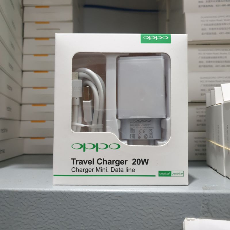 FAST CHARGER OPPO 20W MICRO USB V8 CABLE