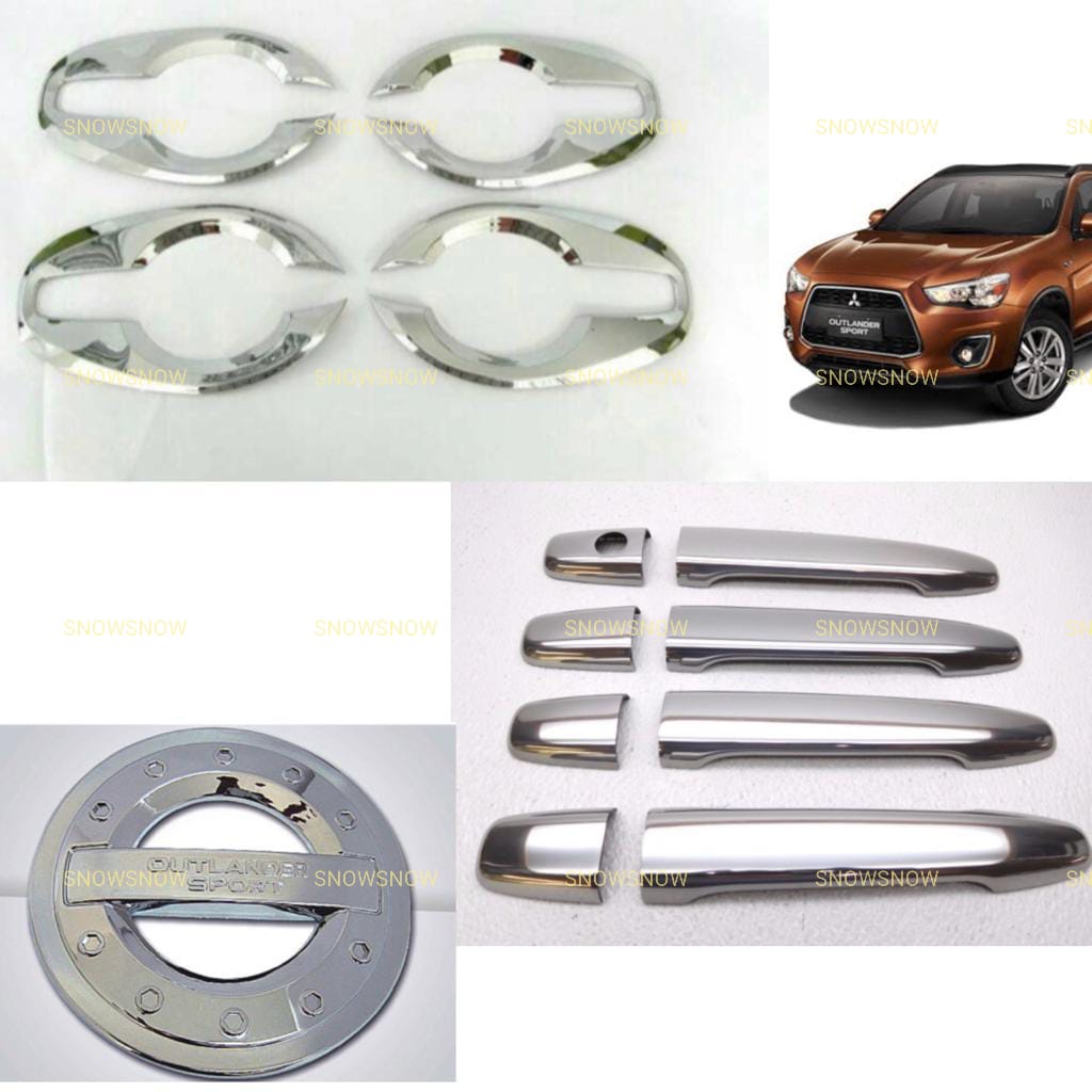 Paket Outer Handle Tank Cover Mitsubishi Outlander Chrome