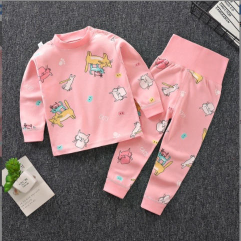 Setelan Piyama Lengan Panjang Anak Premium / Baju Tidur Anak Import / COD