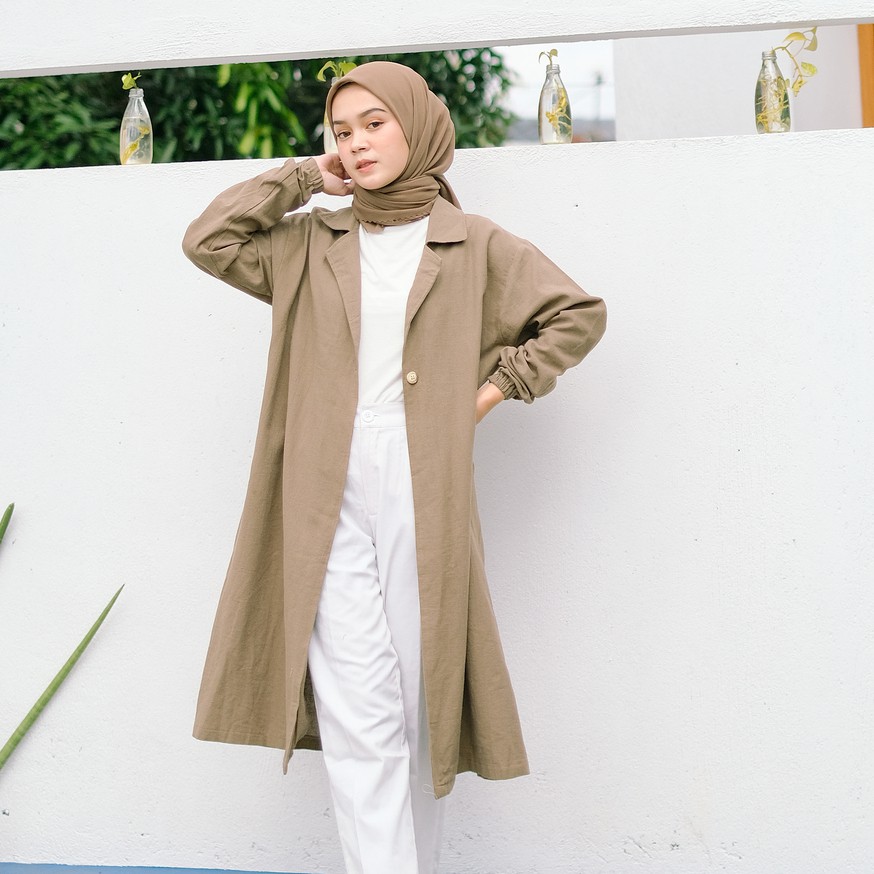 Lozy Hijab - Soren Outer ( Long Blazer Linen )