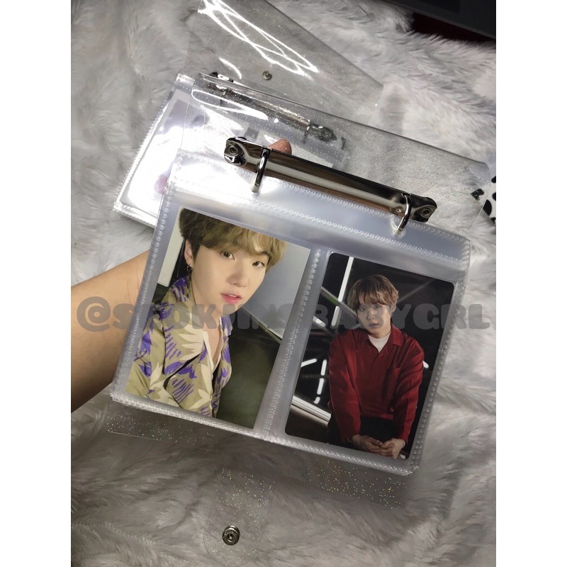 Binder A6 2RING 2P 2POCKET MPC Photocard Polaroid Kpop Idol 25 Sleeve Muat 100 MINI PC CC ID AC POLA