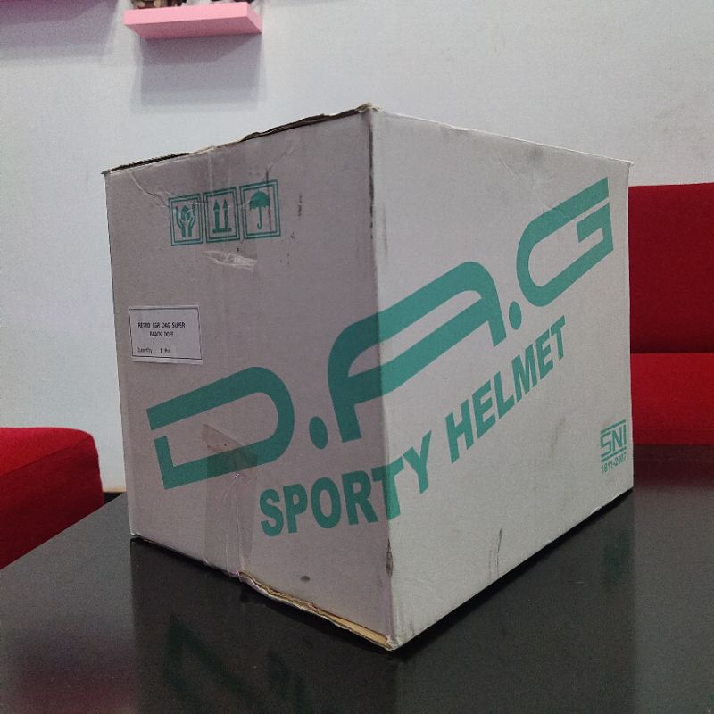 HELM BOGO DEWASA ORIGINAL DAG KACA DATAR STANDARD SNI