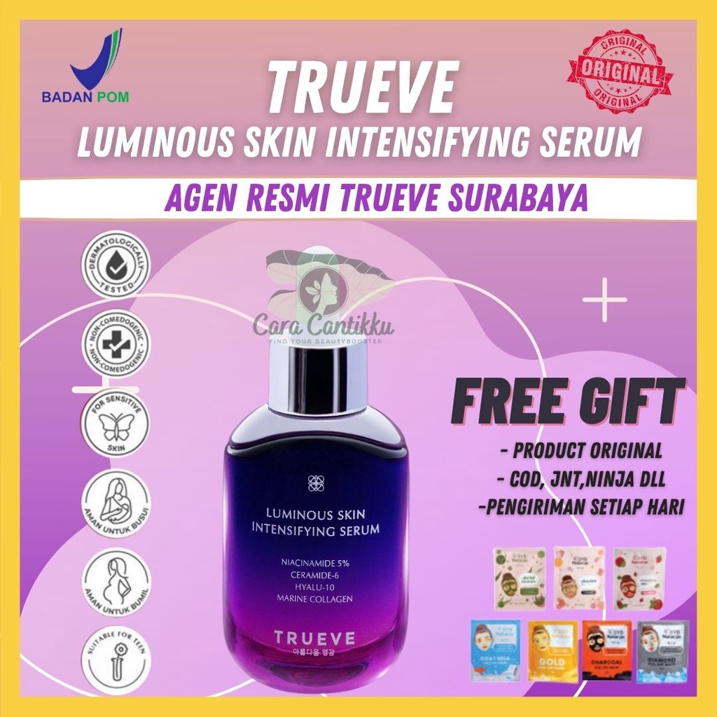 TRUEVE Luminous skin intensifying serum 30 ml trueve surabaya trueve niacinamide 5% serum niacinamid