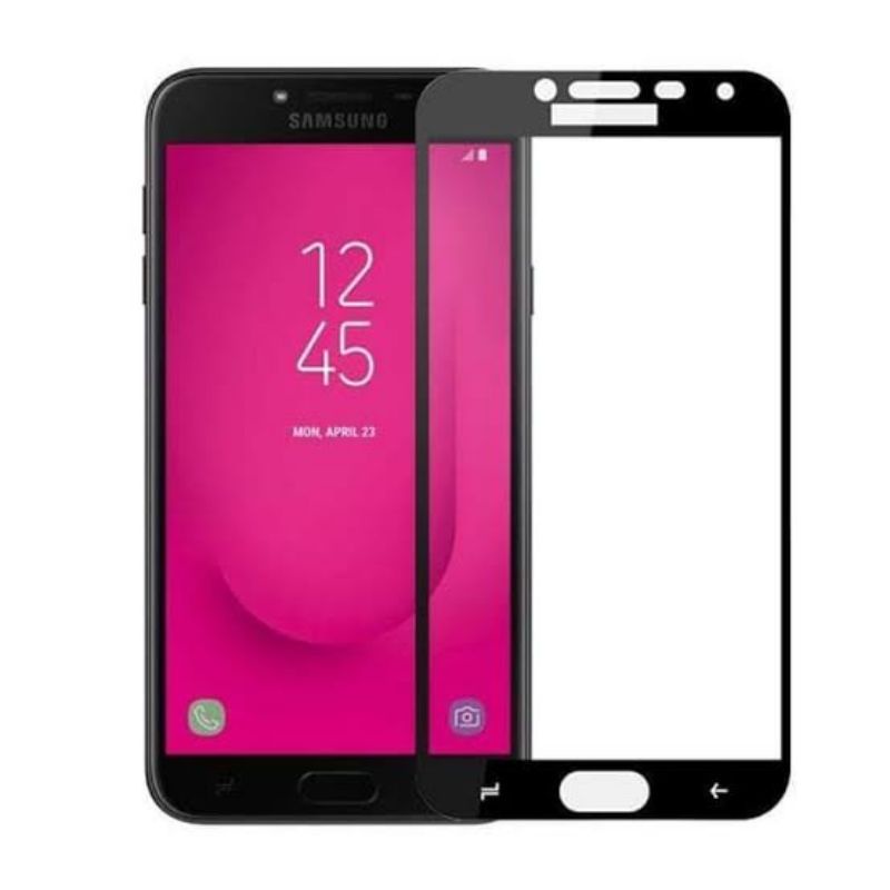 Tempered Glass Samsung J4 2018/J4+/J6/J6+/J7 Prime/J8 2018 Full Black Cover