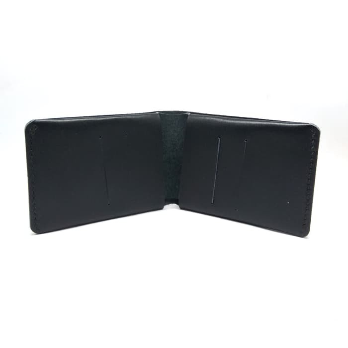 Dompet kulit asli design unik warna hitam simple wallet - PHWL340