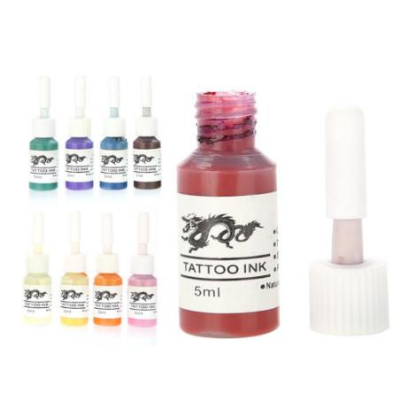 Set Tinta Tato Permanen 10 Warn/Tinta Tato Alis Microblading