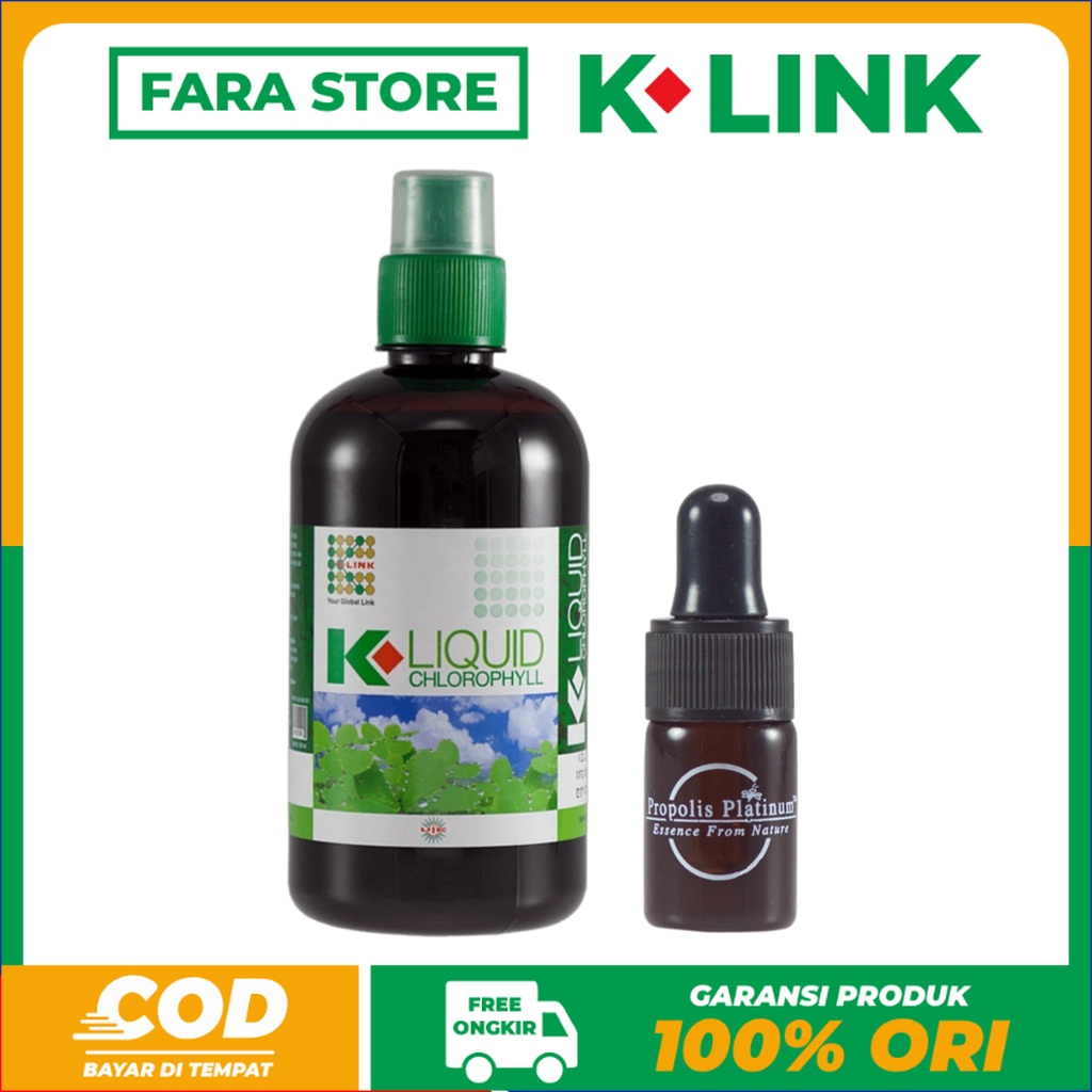 [COD] K-LINK CHLOROPHYLL 500ml PROPOLIS PLATINUM K-LINK K-LIQUID KLOROFIL K LINK