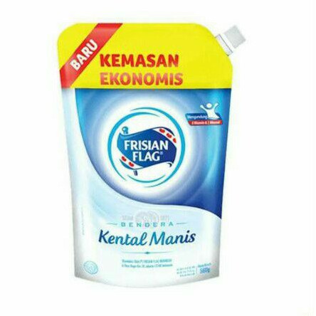 

frisian flag kental manis 560g ff Susu bendera Susu kental manis pouch 560 gr susu putih cokelat