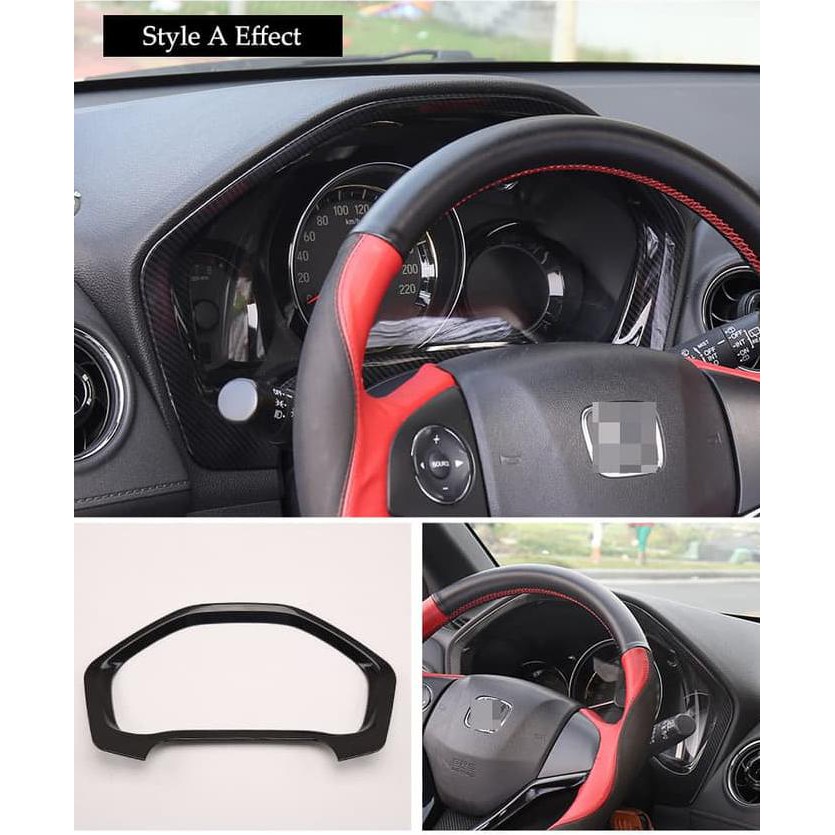 Cover Speedometer Carbon Hrv 2015 - Up - Black Carbon Diskon