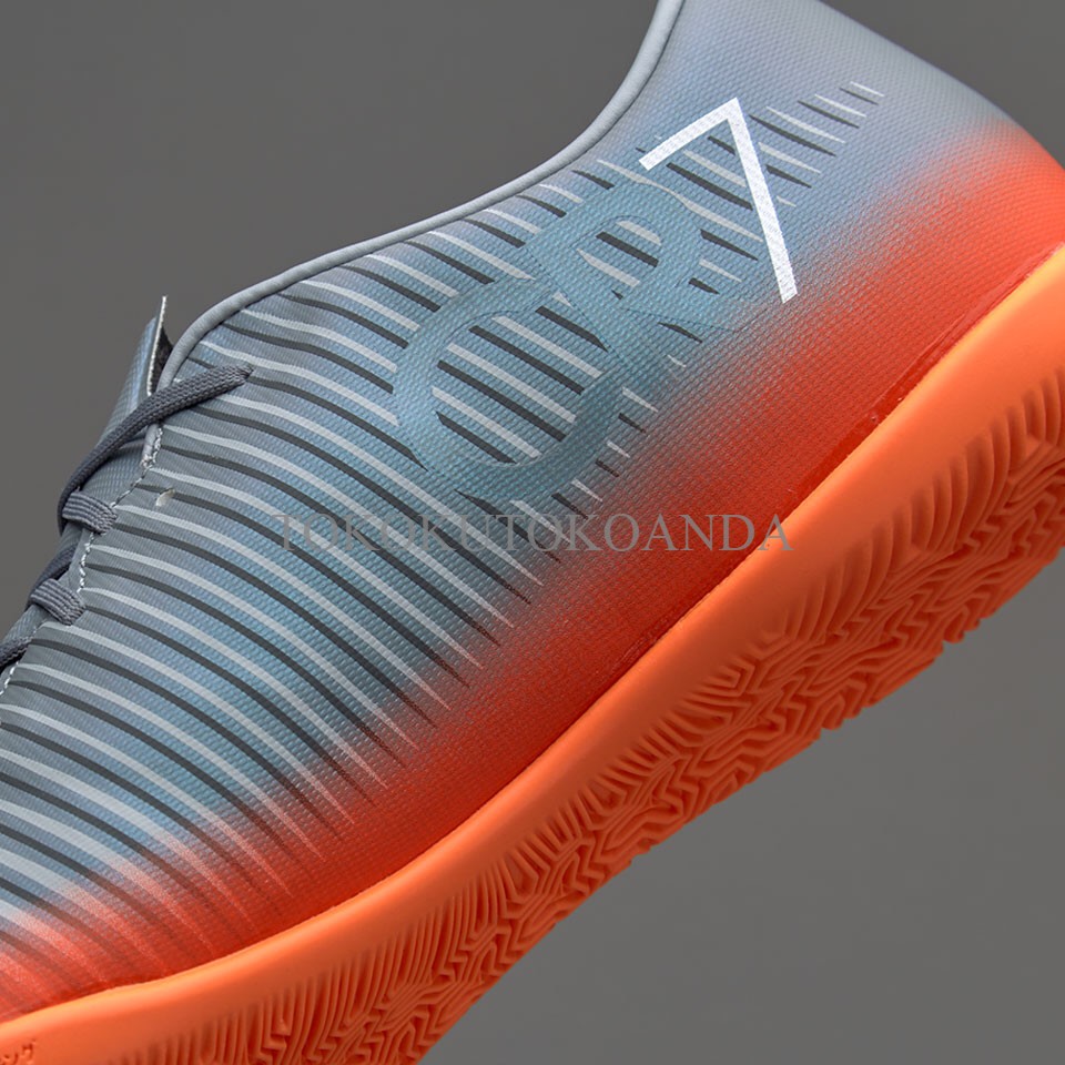 Sepatu Futsal Nike Original Mercurialx Victory VI CR7 IC Coolgrey/MTLC