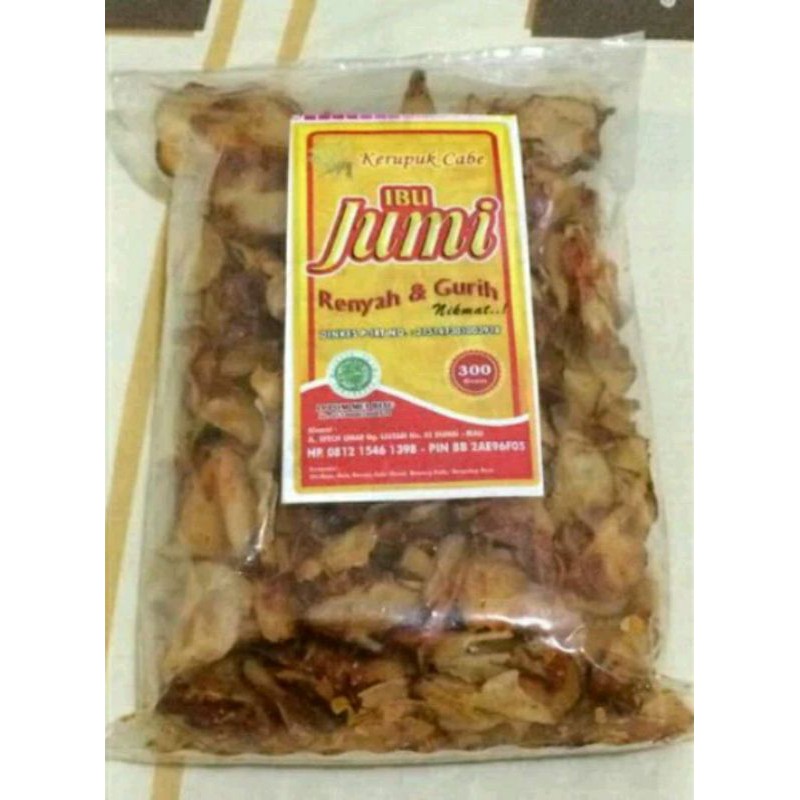 

keripik cabe hijau