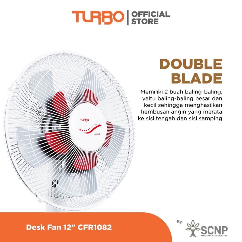 Kipas Angin Meja / Desk Fan Turbo 12&quot; CFR1082