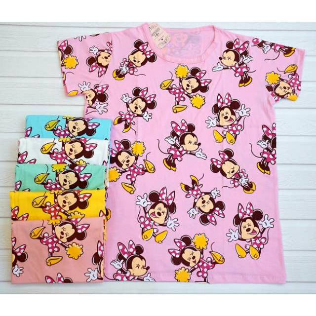 santi   8864 JUMBO size Kaos cewek T-shirt oblong wanita tumbler tee   grosir