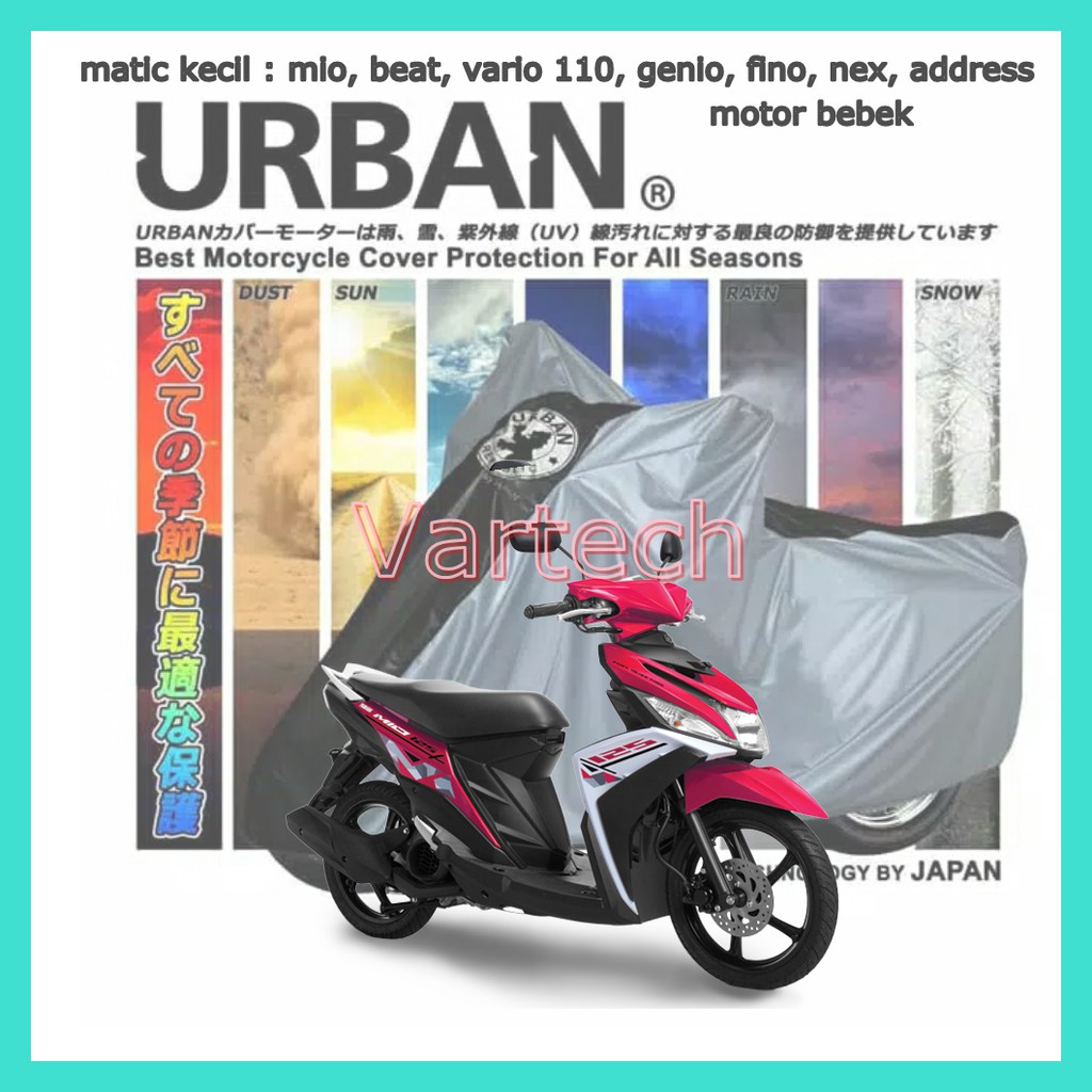 Cover Motor Urban - Standard / Cover Motor / Sarung Motor / Sarung Motor Beat / Jas Hujan Motor