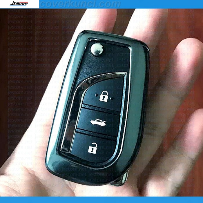 TOYOTA INNOVA CASING Kunci GREY TOYOTA INNOVA Cover Kunci Keyring KEY