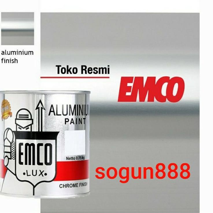 

・ 0IB Emco aluminium paint 0,75kg. Bron almini. Cat chrome finish.Cat silver Seller・