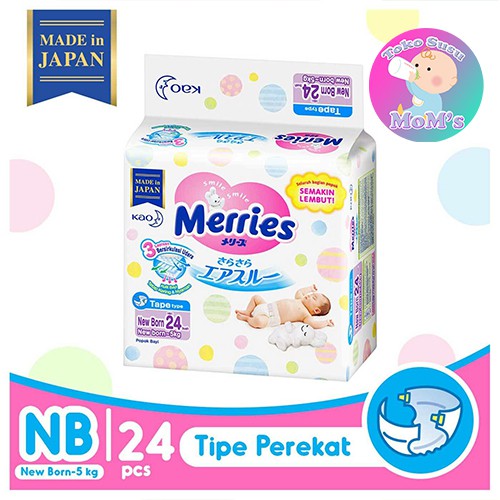 Merries Premium Tape NB 24 / NB24 Perekat NewBorn