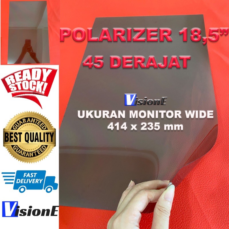 POLARIZER LCD 18.5 INCH 45 DERAJAT polariser LCD LED 18,5 Inch 45 derajat dimensi 414*235 MM WIDE