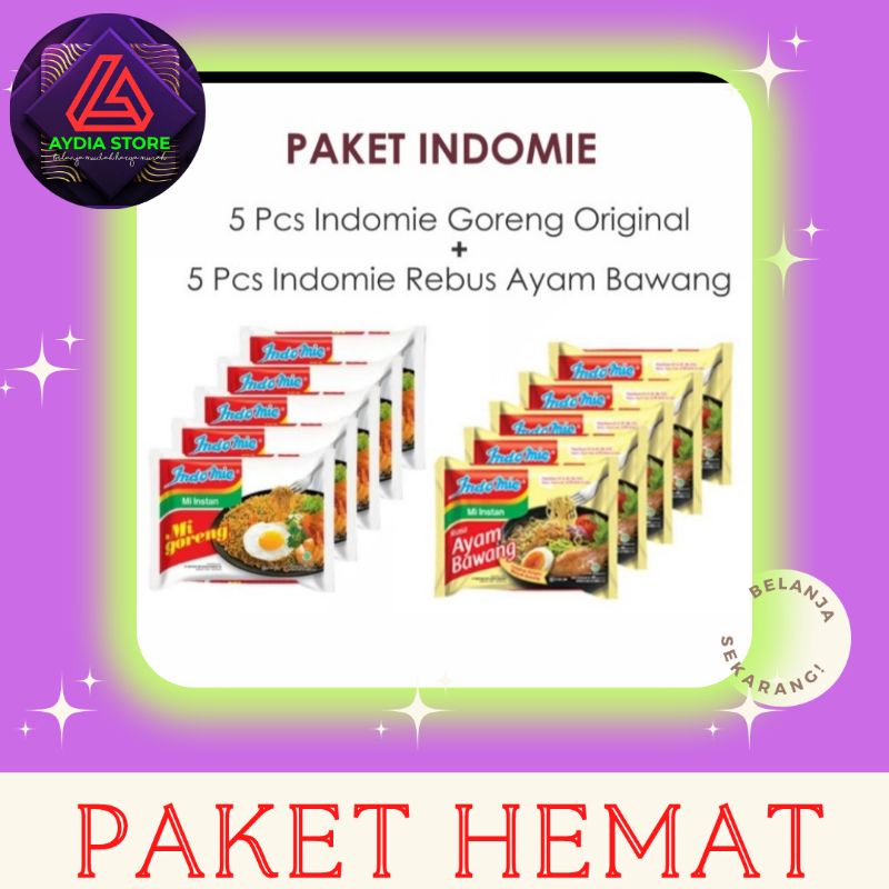 

PAKET INDOMIE | 5 AYAM BAWANG + 5 GORENG