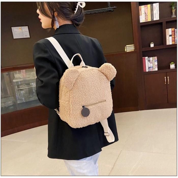 Tas Bulu Panda, Tas Backpack Panda, Tas Bulu Ransel