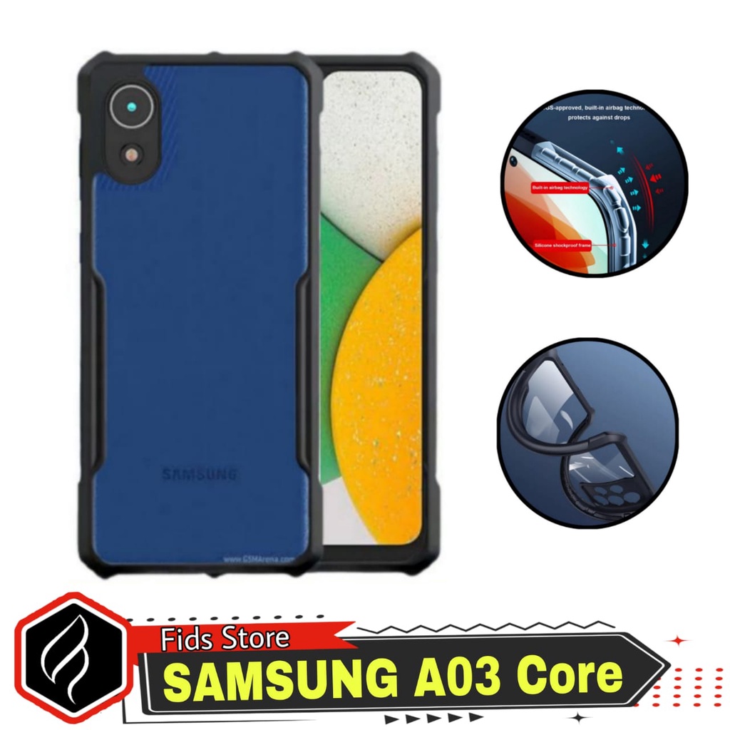 PROMO Case SAMSUNG A03 Core Softcase Armor Shockproof Fushion Case Transparan