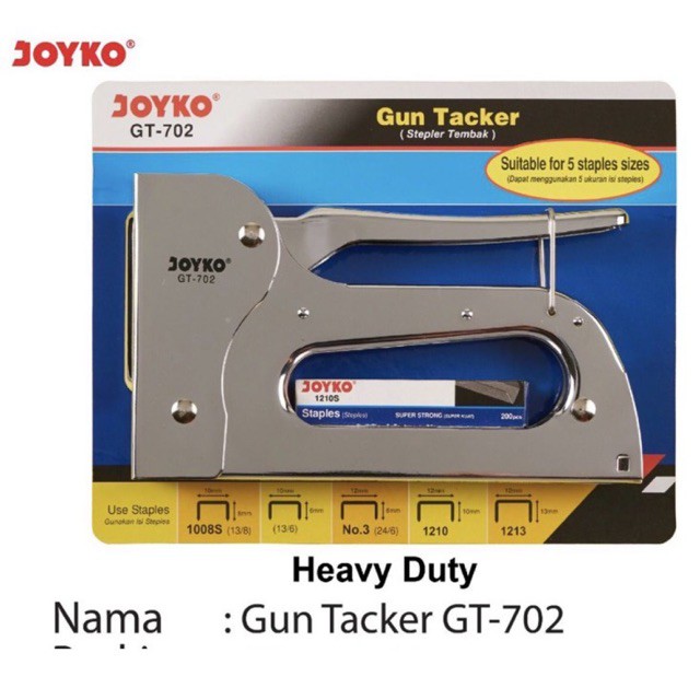 

Stapler Tembak Guntacker Gt-702 Gt702 Joyko