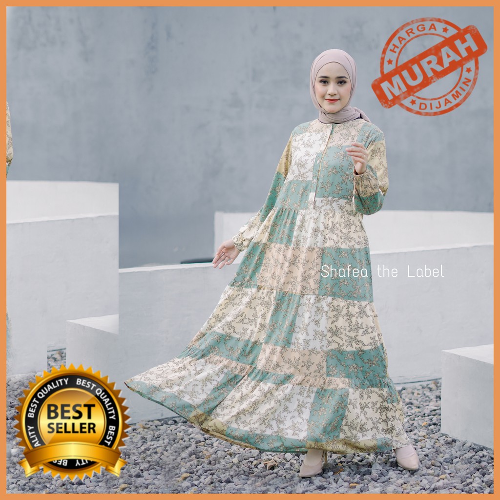 Homey Dress Bianka Gamis Katun Rayon Premium by Shafea The Label | Rayon Viscose Super | BISA COD !!!