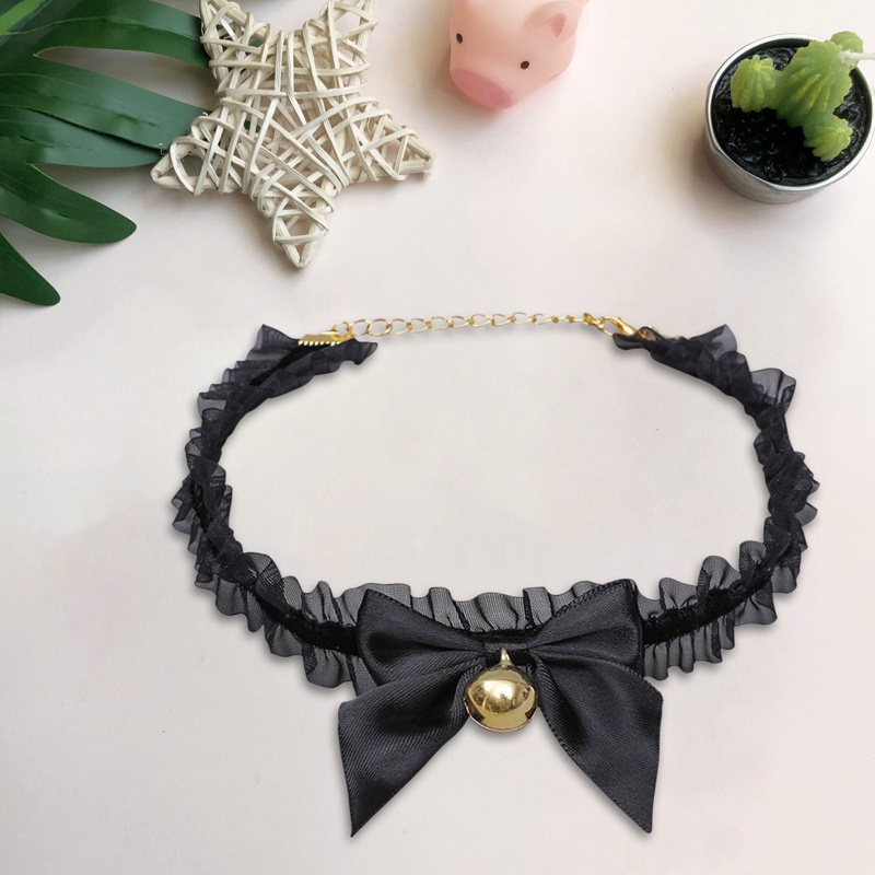 Fancyqube Kalung Choker Rantai Manik-Manik Gaya Gothic Lolita