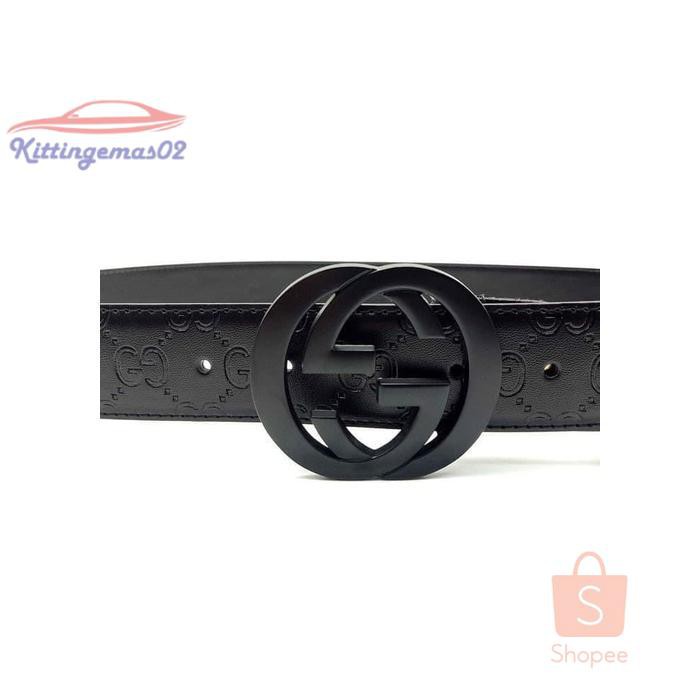 IKAT PINGGANG PRIA GESPER SABUK KTG2I1814 DAN WANITA GUCCI EMBOS HITAM