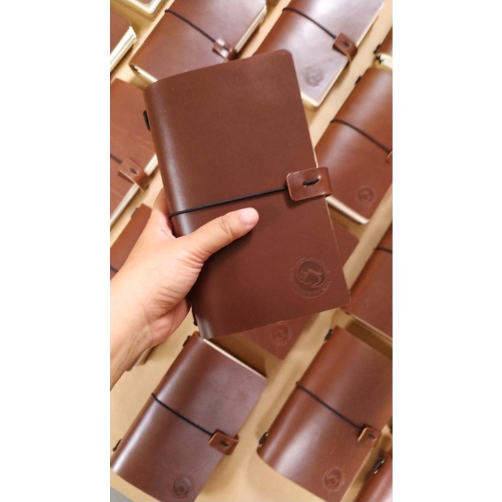 

Leather Notebook (Litu LOONG palka) ticket size 80 sheets
