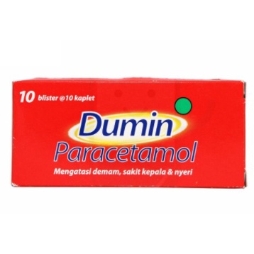 DUMIN BOX 100 Tablet - Obat Demam Parasetamol PCT Paracetamol 500 MG