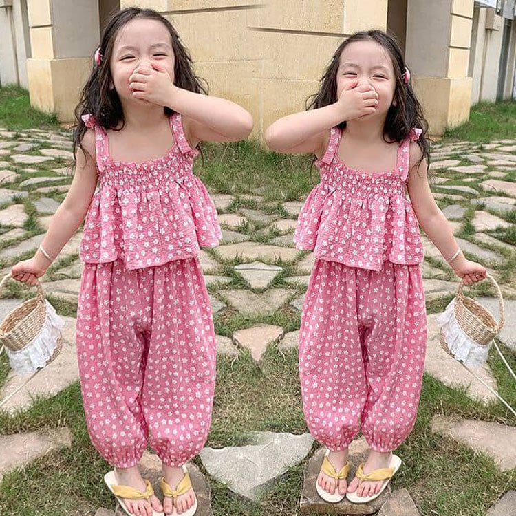 Setelan Anak Perempuan Beach Flower