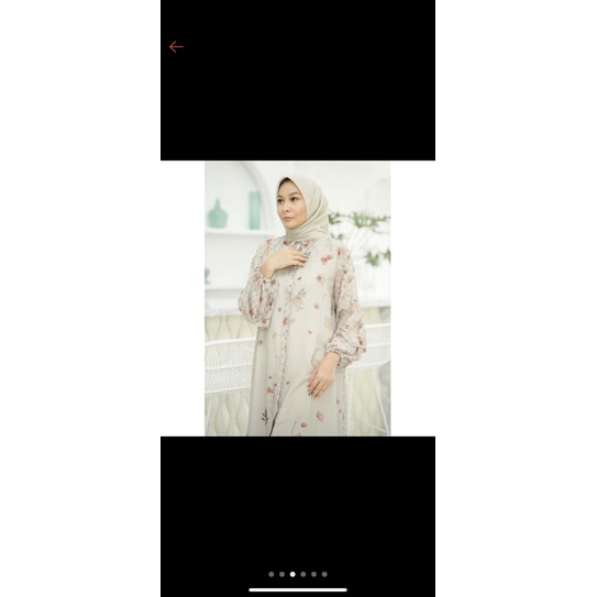 malina dress preloved soft amber benang jarum buttonscarves