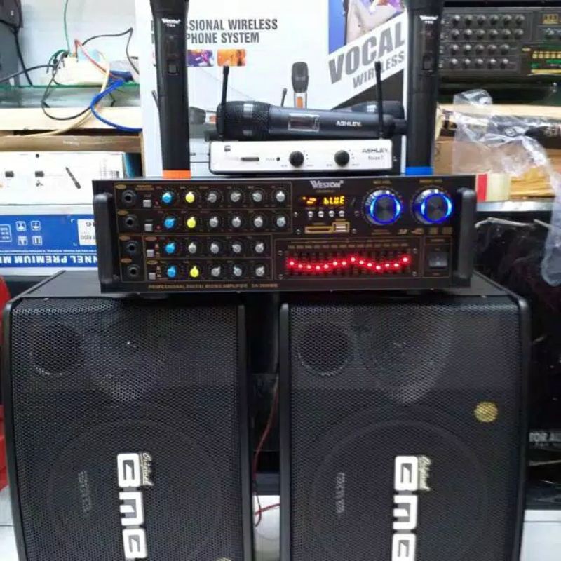 Paket Karaoke BMB with Mic Wireless ASHLEY