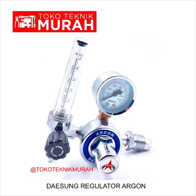 Daesung Regulator Gas Argon Kepala Tabung Las