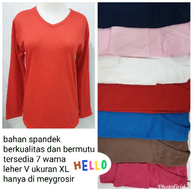 Meygrosir manset spandek leher V tgn pjg