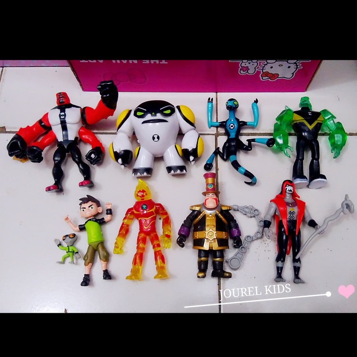 MAINAN ACTION FIGURE MAF651 BEN 10 SET PAJANGA HIASAN KUE TOPPER CAKE BONEKA
