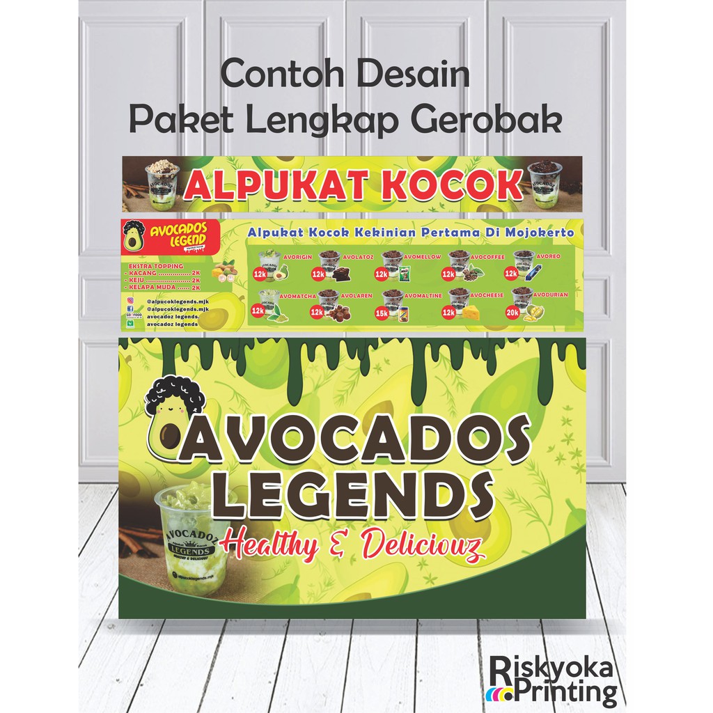 Desain Banner Spanduk Logo Label Makanan