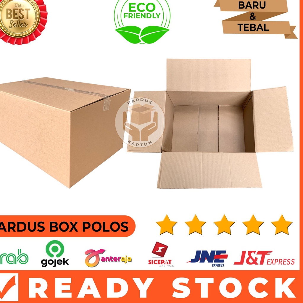 

Best Seller SEJJB Kardus Polos / Karton Box Packing 58 X 42 X 30 Cm Single Wall, Jumbo 91