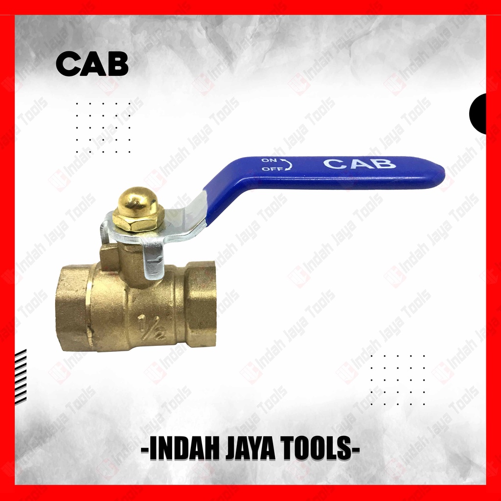 KUNINGAN MURAH Ball Valve 1/2" Keran 1/2 Inci Inch Stop Kran