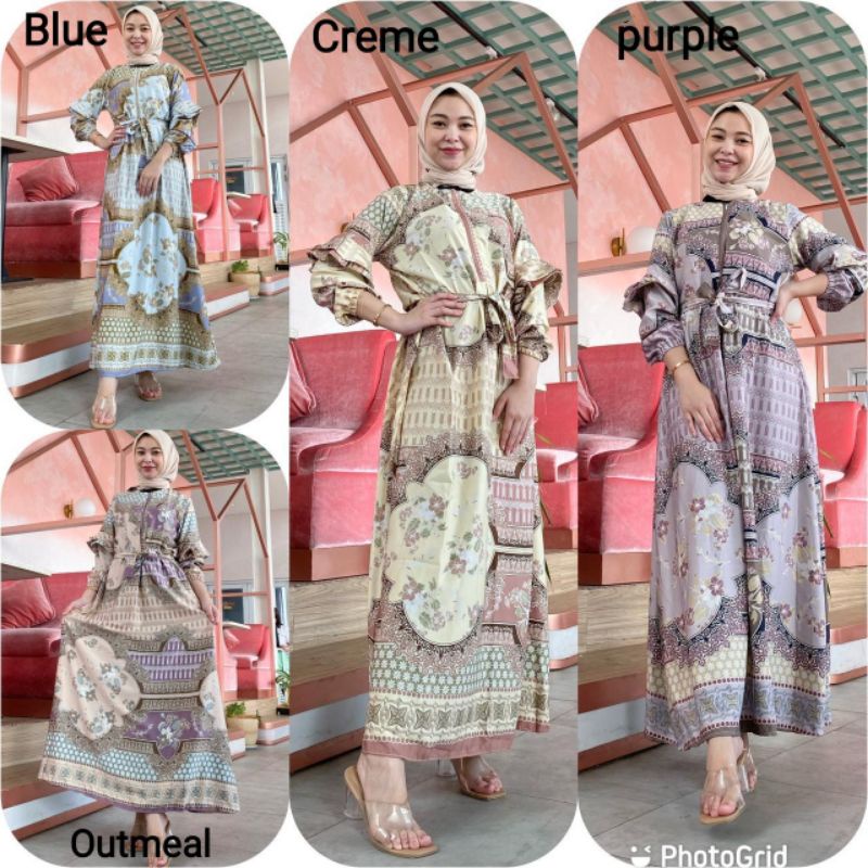 MDLV ~ BM 01207 ANAYA MAXI // LONG DRESS // GAMIS IMPORT // FASHION MUSLIM IMPORT