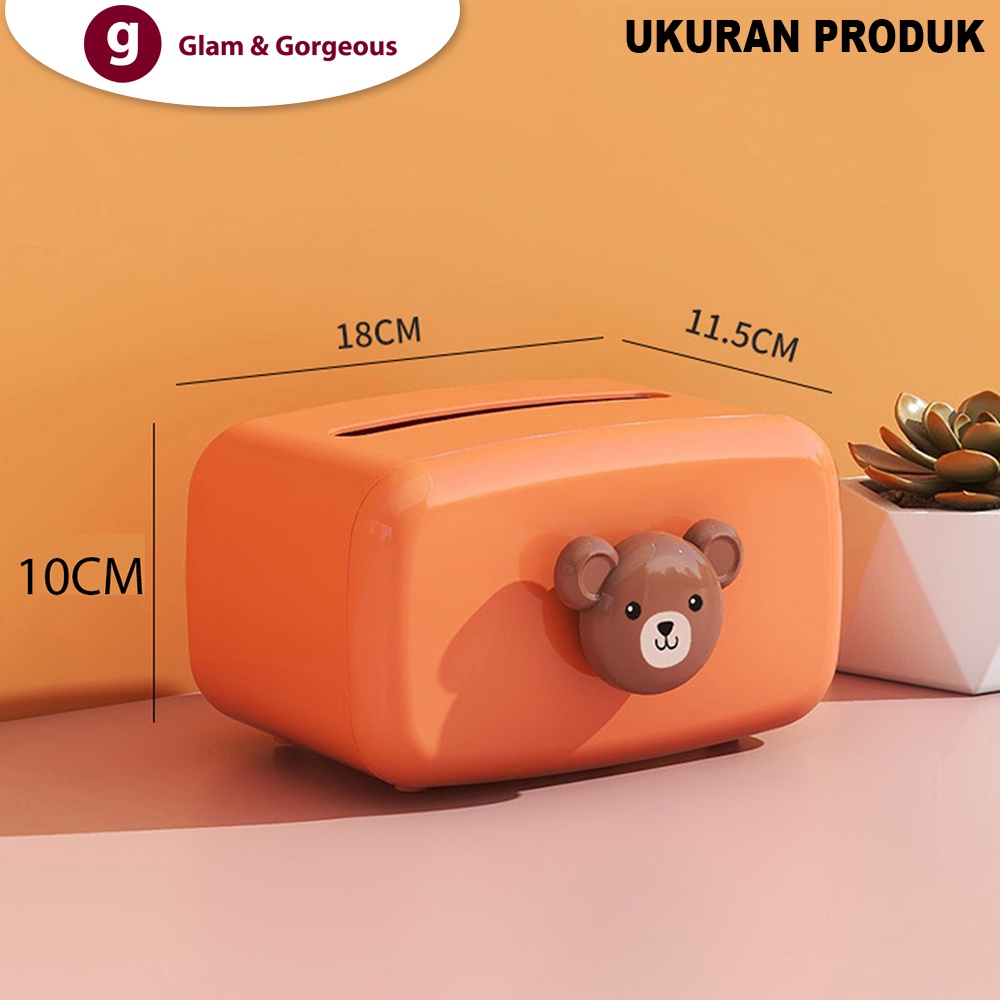 Kotak Tissue Box Organizer Tempat Wadah Tisu - KT006