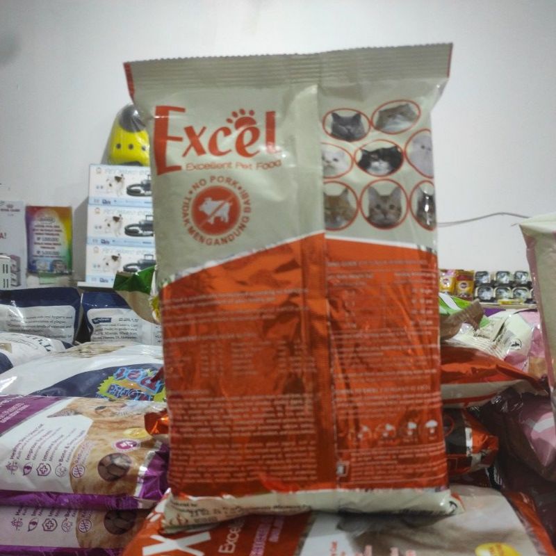 Makanan Kucing Excel Tuna Chicken 500gr - Segitiga