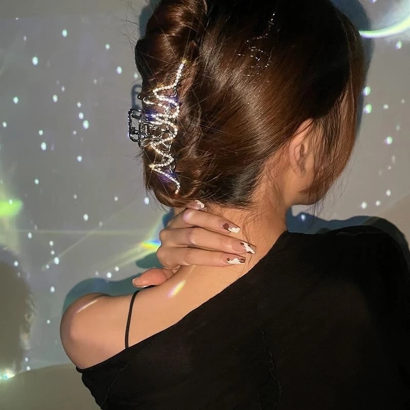 Jepit Rambut Bahan Metal Warna Emas Dan Silver Gaya Korea