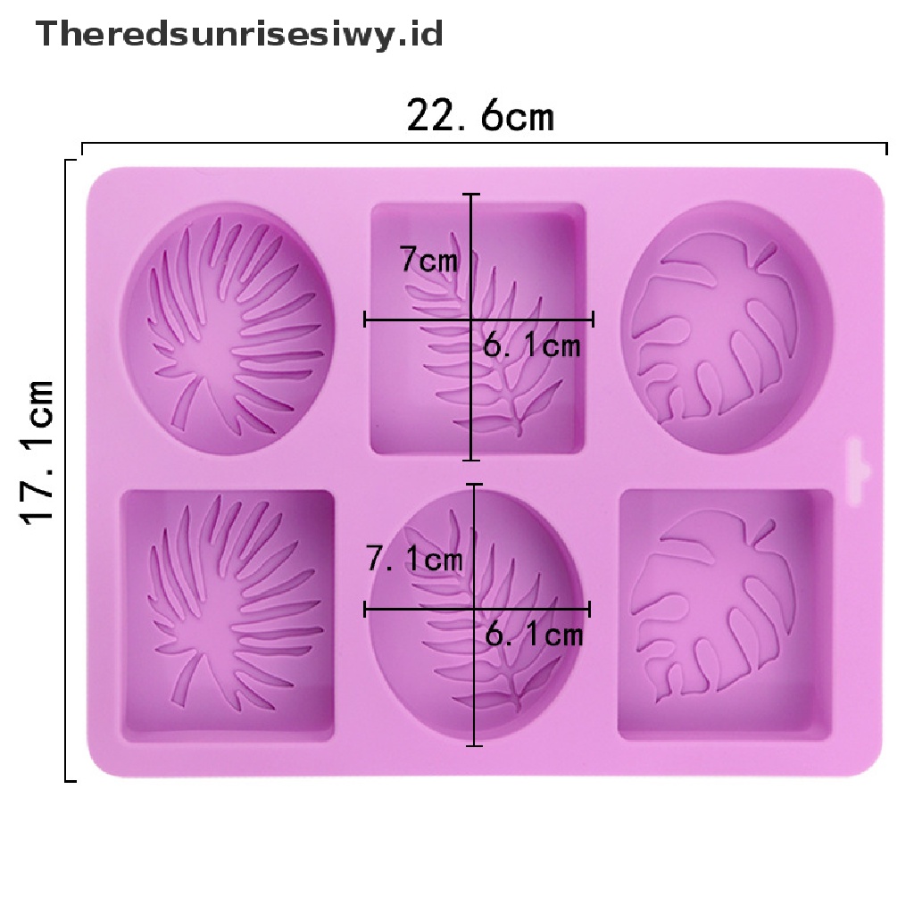 # Alat Rumah Tangga # Cetakan Sabun Bentuk Daun Palem Bahan Silikon