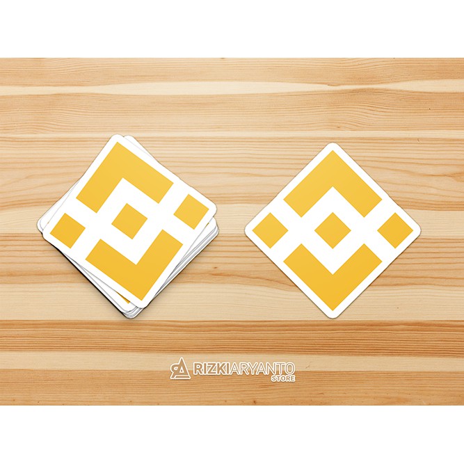 Sticker - Stiker Logo Binance without Wordmark untuk PC Laptop HP dll